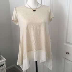 Anthropologie Amadi drapey tee shirt- Small